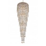 Люстра многоярусная каскадная с хрустальными подвесками Roul Crystal Light варинант исполнения - 6 | Loft Concept в Екатеринбурге