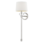 Бра с белым абажуром в форме конуса и прозрачным декоративным кольцом Quoizel варинант исполнения - 5 | Loft Concept в Екатеринбурге