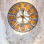 Часы настенные из металла в стиле лофт Clock with History варинант исполнения - 2 | Loft Concept в Екатеринбурге