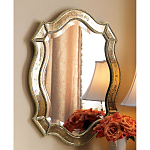 Зеркало настенное овальное в раме цвета шампань Mirror Splashes варинант исполнения - 1 | Loft Concept в Екатеринбурге