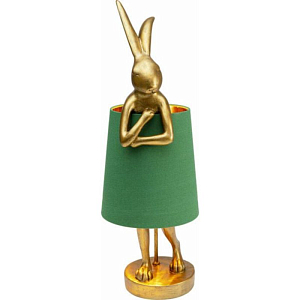 Настольная лампа Golden Hare/ green lampshade