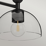 Люстра с 3-мя прозрачными полусферическими плафонами из стекла Alora Mood варинант исполнения - 8 | Loft Concept в Екатеринбурге