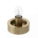 Настольный светильник с плафоном из затемненного стекла с рельефным узором Glass lampshade with Relief Pattern варинант исполнения - 2 | Loft Concept в Екатеринбурге