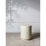 Приставной столик с рисунком из раковин устриц Bone Inlay варинант исполнения - 10 | Loft Concept в Екатеринбурге