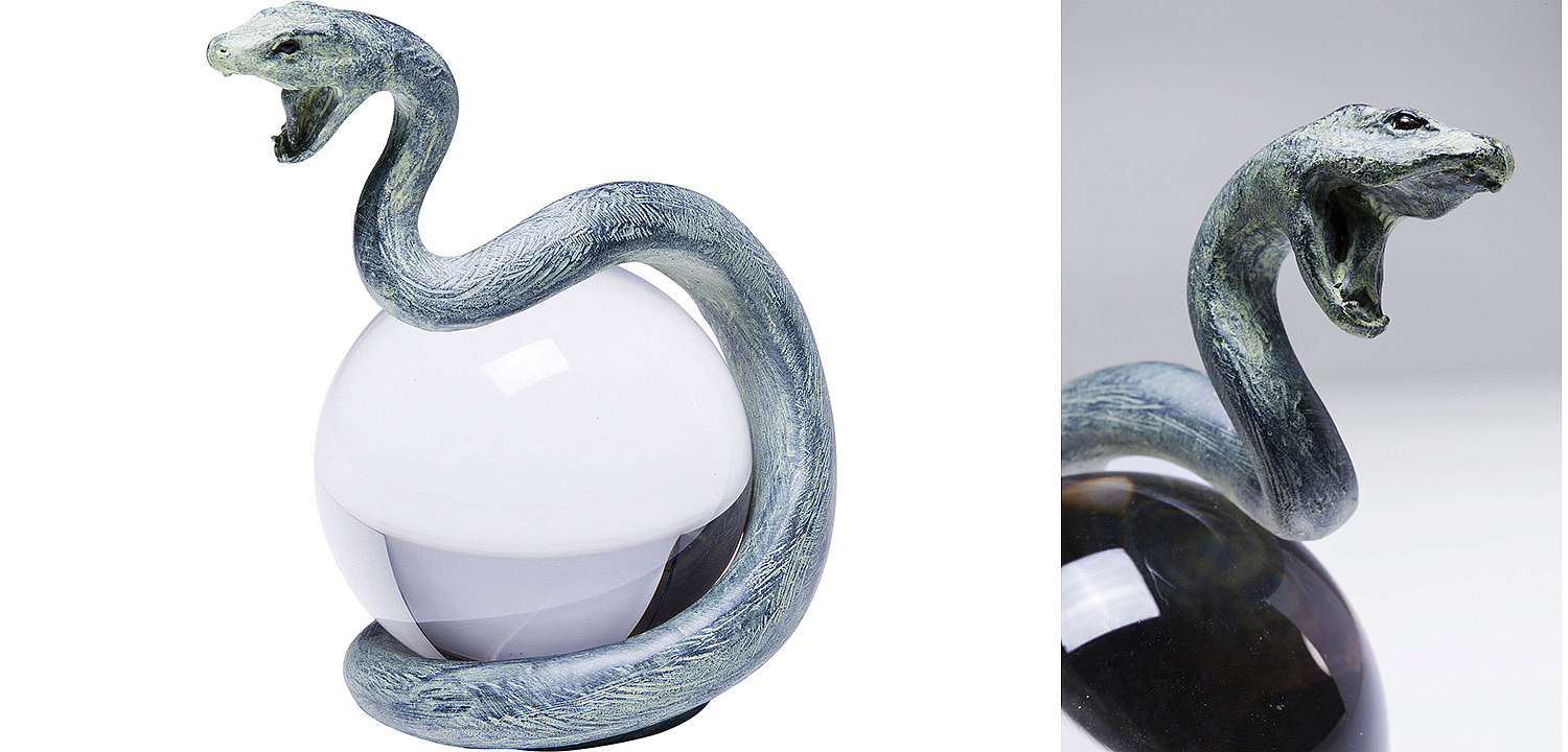 Статуэтка Змея на прозрачном шаре - Loft-Concept в Екатеринбурге