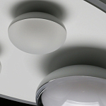 Потолочный светильник овальной формы белого цвета с 4-мя лампами Lunar Pebbles варинант исполнения - 11 | Loft Concept в Екатеринбурге