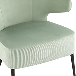 Современное мягкое кресло на металлических ножках Rakush Pistachio варинант исполнения - 6 | Loft Concept в Екатеринбурге