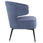 Современное мягкое кресло на металлических ножках Rakush Blue варинант исполнения - 5 | Loft Concept в Екатеринбурге