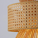 Подвесной светильник с абажуром из натуральных материалов Light Inside the Cell варинант исполнения - 4 | Loft Concept в Екатеринбурге