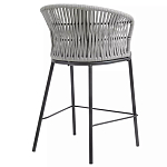 Стул барный с декоративным плетением на спинке и подлокотниках Chair Weave варинант исполнения - 3 | Loft Concept в Екатеринбурге