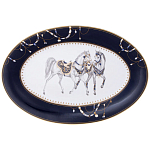 Сервиз обеденный из фарфора с изображением лошадей на 6 персон 23 предмета Porcelain Horse Set варинант исполнения - 2 | Loft Concept в Екатеринбурге