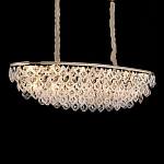 Люстра овальная с каскадом из подвесных прозрачных элементов Attractiveness варинант исполнения - 2 | Loft Concept в Екатеринбурге