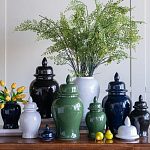 Ваза с крышкой однотонная Высота 48 см Chinoiserie Ceramics варинант исполнения - 6 | Loft Concept в Екатеринбурге