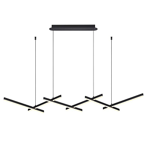 Люстра Rolf Black Lines Linear Chandelier