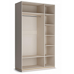 Шкаф трёхдверный с 1-ой зеркальной дверью Satin Furniture варинант исполнения - 3 | Loft Concept в Екатеринбурге