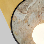 Бра с каменным диском в металлической раме Sandstone Painting варинант исполнения - 2 | Loft Concept в Екатеринбурге