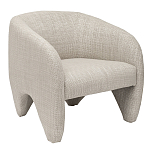 Дизайнерское кресло мягкое в белой обивке White Canvas варинант исполнения - 1 | Loft Concept в Екатеринбурге