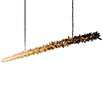 Люстра линейная светодиодная из необработанных кристаллов Mountain Comet варинант исполнения - 5 | Loft Concept в Екатеринбурге