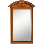 Настенное зеркало в деревянной раме орехового цвета Guirlande de Roses Walnut Color Mirror варинант исполнения - 1 | Loft Concept в Екатеринбурге