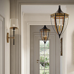 Подвесной светильник в форме фонаря чёрного цвета Black Lantern варинант исполнения - 3 | Loft Concept в Екатеринбурге