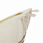 Чехол на подушку с вышивкой в виде геометрических узоров Beige Calista Rect варинант исполнения - 3 | Loft Concept в Екатеринбурге