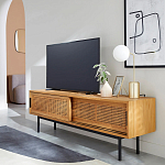 ТВ-тумба с плетеным декором Tate Wicker TV Stand варинант исполнения - 5 | Loft Concept в Екатеринбурге
