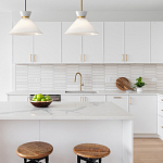 Подвесной светильник с белым стеклянным конусным плафоном Alora Mood варинант исполнения - 13 | Loft Concept в Екатеринбурге