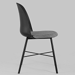 Стул из прочного пластика на металлическом основании Anora Black варинант исполнения - 3 | Loft Concept в Екатеринбурге