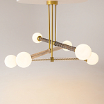 Люстра со стеклянными вставками Helios варинант исполнения - 2 | Loft Concept в Екатеринбурге