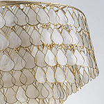 Люстра многоярусная с декором из натуральной морской ракушки Iridescent Light варинант исполнения - 8 | Loft Concept в Екатеринбурге