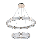 Люстра с 2-мя кольцами с текстурным природным рисунком IceFlame варинант исполнения - 9 | Loft Concept в Екатеринбурге