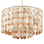 Люстра с каскадом из круглых декоративных элементов Texture Discs варинант исполнения - 2 | Loft Concept в Екатеринбурге