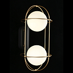 Бра настенное с 2 белыми плафонами Karina варинант исполнения - 2 | Loft Concept в Екатеринбурге