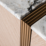 Тумба под телевизор с мраморной столешницей Uniqueness Marble варинант исполнения - 3 | Loft Concept в Екатеринбурге