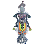 Кукла из одежды и павлопосадских платков Rusalka Blue Jeans 2 варинант исполнения - 1 | Loft Concept в Екатеринбурге