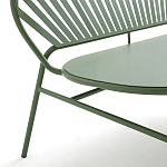Зелёная скамья из стали Goodwin Metal Bench Green варинант исполнения - 2 | Loft Concept в Екатеринбурге