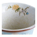 Ваза из голубого фарфора с бронзовыми элементами Blue Garden варинант исполнения - 4 | Loft Concept в Екатеринбурге