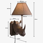 Бра Носорог Rhinoceros варинант исполнения - 7 | Loft Concept в Екатеринбурге