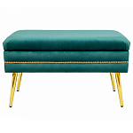 Мягкая банкетка с зоной для хранения Casket Green варинант исполнения - 1 | Loft Concept в Екатеринбурге