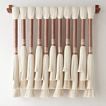 Плетеное настенное украшение с кистями Caballo Wall Hanging варинант исполнения - 3 | Loft Concept в Екатеринбурге