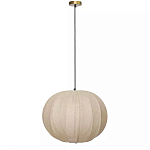 Подвесной светильник с бежевым тканевым абажуром Modern Textured Table Lamp варинант исполнения - 1 | Loft Concept в Екатеринбурге