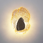 Бра с волнообразным стеклянным плафоном и вставкой из мрамора Liquid Stone варинант исполнения - 8 | Loft Concept в Екатеринбурге