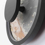 Бра круглое светодиодное с черной рамкой Stone Circle варинант исполнения - 3 | Loft Concept в Екатеринбурге