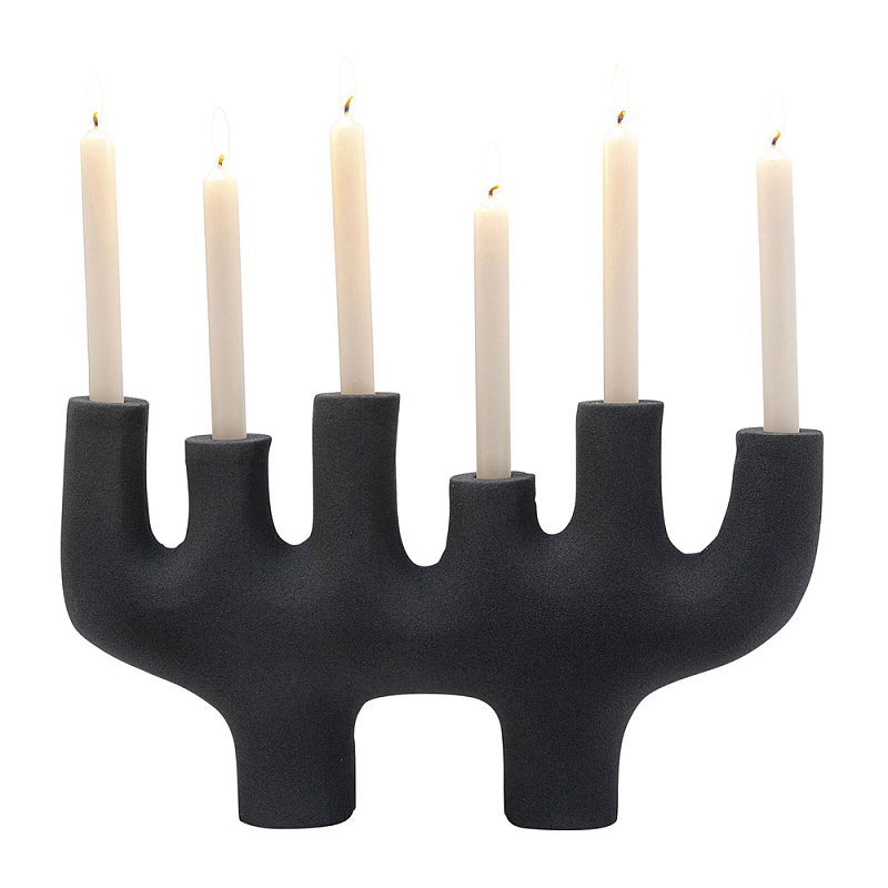 Подсвечник алюминиевый черный Ember Черный в Екатеринбурге | Loft Concept 