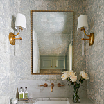 Зеркало прямоугольное в фактурной золотой раме Reflective Fabric варинант исполнения - 2 | Loft Concept в Екатеринбурге