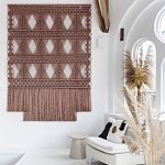 Панно Макраме коричневый цвет  варинант исполнения - 2 | Loft Concept в Екатеринбурге
