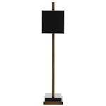 Настольная лампа прямоугольная с черным абажуром Strictness of Forms варинант исполнения - 3 | Loft Concept в Екатеринбурге