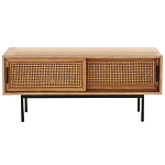 ТВ-тумба из дуба и плетеного ротанга Wicker Chasey TV Stand варинант исполнения - 1 | Loft Concept в Екатеринбурге