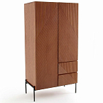 Шкаф с геометрическим рисунком на дверцах Anders Dark Wood варинант исполнения - 2 | Loft Concept в Екатеринбурге