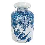 Ваза с мотивами цветущего сада с попугаями Vase Inspired by Nature варинант исполнения - 1 | Loft Concept в Екатеринбурге